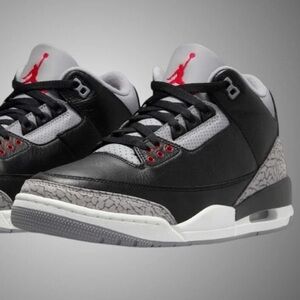 Air Jordan 3 OG Black Cement Sneakers